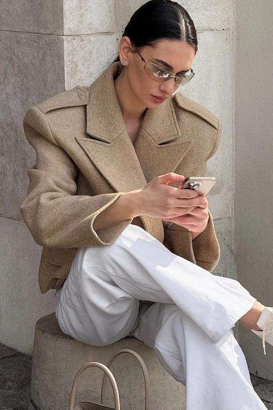 Skrátený kabát 𝓒𝓪𝓵𝓶𝔂